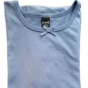 Lands' End - Solid Crew Neck Short Sleeve T-Shirt - Medium - French Blue